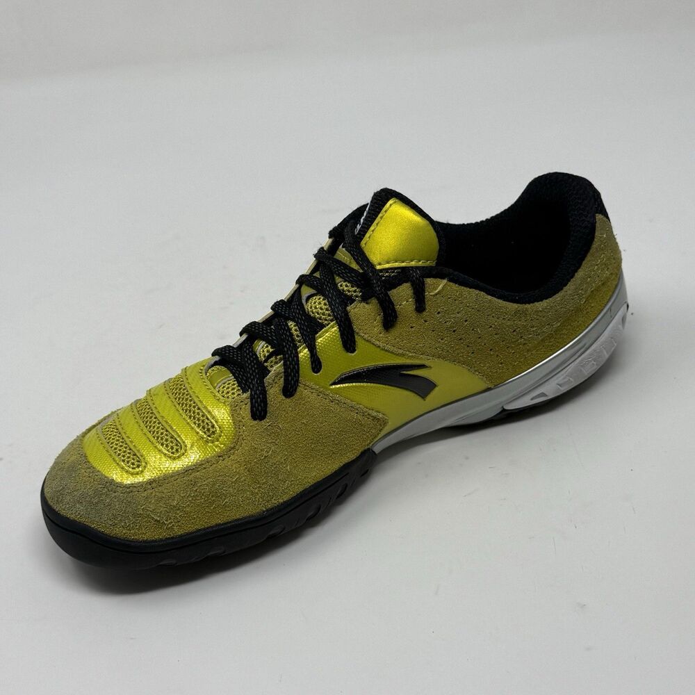 Anta Fencing Shoes Mens 6.5 Yellow Suede Mesh Professional Lightweight - Picture 10 of 16